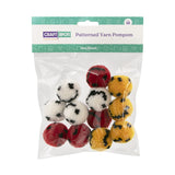 Patterned Yarn Pompoms